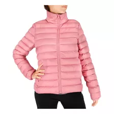 Campera Puffer Hifel Sin Capucha Mujer Rosa On Sports