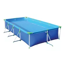 Pileta Estructural Rectangular Mor 001025 Con Capacidad De 6200 Litros De 3.99m De Largo X 2.06m De Ancho De 3.99m De Diámetro Azul