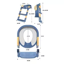  Mapaseg Troninho Assento Redutor Com Escada Azul