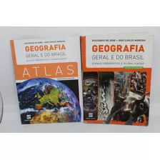 Livro Geografia Geral E Do Brasil Volume Único + Atlas