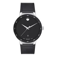 Reloj Sapphire De Caucho Negro Para Hombre, 41 Mm, Fabricado