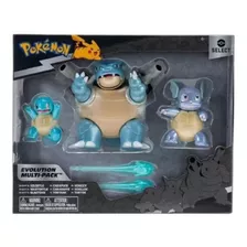 Pokémon Multipack Evolução Squirtle, Wartortle E Blastoise
