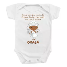 Body Roupa Para Bebê Orixás Oxalá Umbanda Candomblé