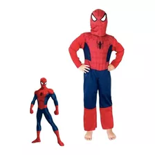 Disfraz Spiderman Hombre Araña Rojo Disney Original