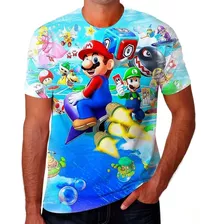 Camiseta Camisa Mario Bros Super Mario Jogo Nitendo Game 8