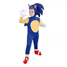 Fantasia Sonic Infantil Completa Cosplay