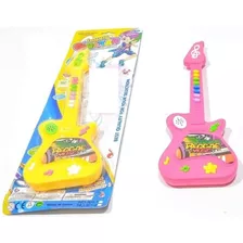 Guitarra Infantil Rock 8 Tonos 8 Canciones 2 Pilas 35cm $hc