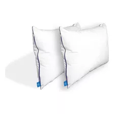 2 Almohadas Ajustable Estándar Good Night Sleep Foam Essence Color Blanco