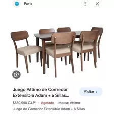 Comedor 6 Sillas Extensible