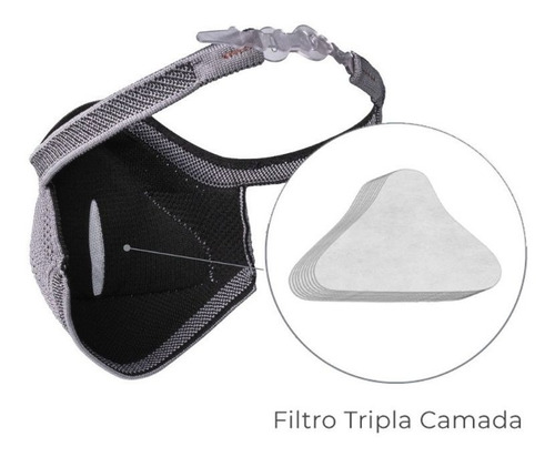 Filtros De Proteção Máscara Fiber Knit Sport - 30 Unidades