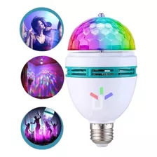 Lâmpada Led Globo Colorido Giratório Com Luz Dj Festas Bar 110v/220v