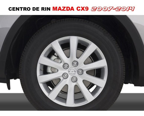 Kit 4 Centros Rin Cromados Mazda Cx9 2007-2014 56 Mm Foto 3