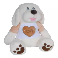 Pelucia Cachorro Love Sentado 32cm Lovely