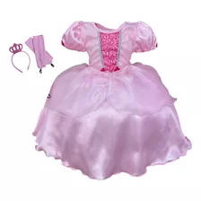 Fantasia Infantil Princesa Aurora Luxo Festas