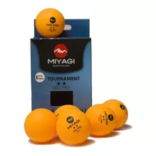 Bolas Para Ping Pong Miyagi 2 Estrellas X6 Unidades Naranja 