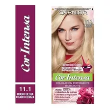 Kit Tintura Cor Intensa De Garnier Tono 11.1 Rubio Ultra Claro Ceniza