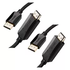 Displayport A Hdmi 6 Pies 2-pack, Dp Display Port A Hdmi