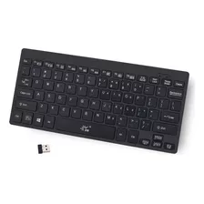 Mini Teclado Inalámbrico Para Pc, 78 Teclas | Negro/sr