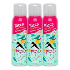 Kit 3 Shampoo A Seco Belliz Ricca Menta 150ml