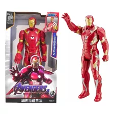 Boneco Homem De Ferro 30 Cm Vingadores Heroes C/ Luz E Sons