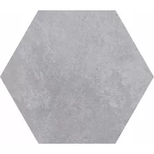 Cerámica Piso Pared Hexagonal 20x23cm Ceral Cimento Gris