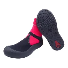 Zapato Calcetin Antiderrapante Niña Mini Pug Zapatilla Rosa