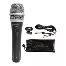 Rockville Rmp-xlr Cardiod Dinamico Microfono Profesional W /