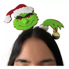 Cintillo Navidad Cotillon Niñas Damas Grinch Mayor Y Detal