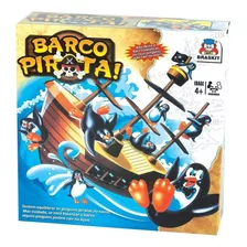 Jogo Barco Pirata Equilíbrio Dos Pinguins - Braskit