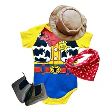 Body Temático Mêsversário Bebê Woody Toy Story
