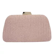 Bolsa De Festa Clutch Carteira Feminina Com Alça Cor Prata Cor Rose