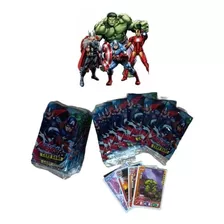 Kit 200 Cards Figurinhas Vingadores Avengers = 50 Pacotes