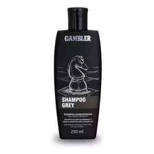 Shampoo Gambler Grey Para Grisalhos Escurece Fios Brancos