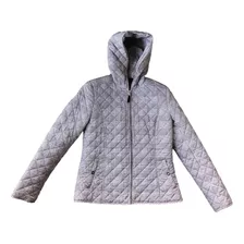 Campera Dama Estilo Puffer Esprit Gris Claro