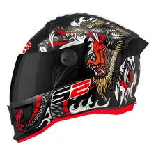 Capacete Fechado Esportivo Moto Stealth Dragon Viseira Fum