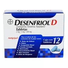 Desenfriol D 2 Mg / 5 Mg / 500 Mg Caja Con 12 Tabletas