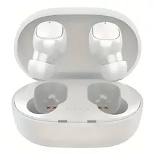 Audífonos In-ear Inalámbricos A6s Deportivos Estereo Blanco