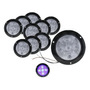 10 Plafon 14 Led Redondo Aro Plasma Gel 4 Funciones 12-24v