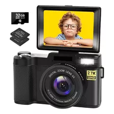 Rrgear 2.7k Digital Camera, Vlogging Camera For Photography
