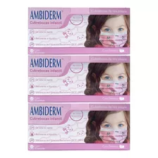 Cubre Boca Para Niños Ambiderm Con Diseños 150 Pz