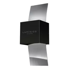 Aplique Pared Bidireccional Neo 2 Luces Negro Apto Led