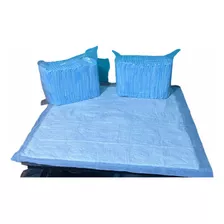 Cubre Cama O Sabanitas Desechables 40 Piezas Azul 90x55 Cm