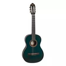 Guitarra Clásica Valencia Tamaño 3/4 Vc203 Color Azul Orientación De La Mano Diestro