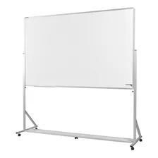 Cavalete Porta Quadro Branco 120x90 Com Rodinhas - Luxo