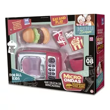 Kit Microondas Cozinha Infantil Chef Kids Sanduíche 