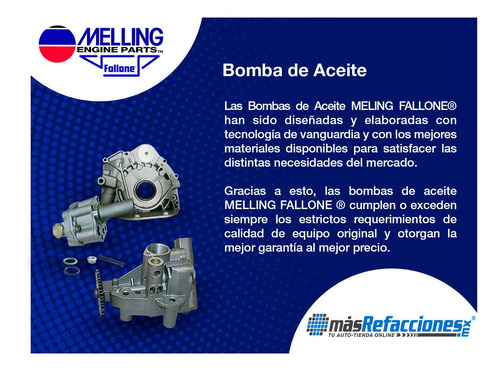 Bomba Aceite Citroen C8 4 Cil 2.0l 02-12 Melling Fallone Foto 4