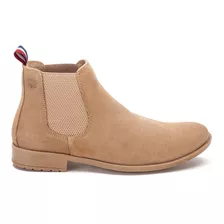 Botina Country Masculina Chelsea Boot Toda Em Couro Camurça