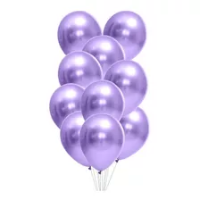Balão Metalizado Violeta Lilás 12 Polegadas 30cm 25 Unidades