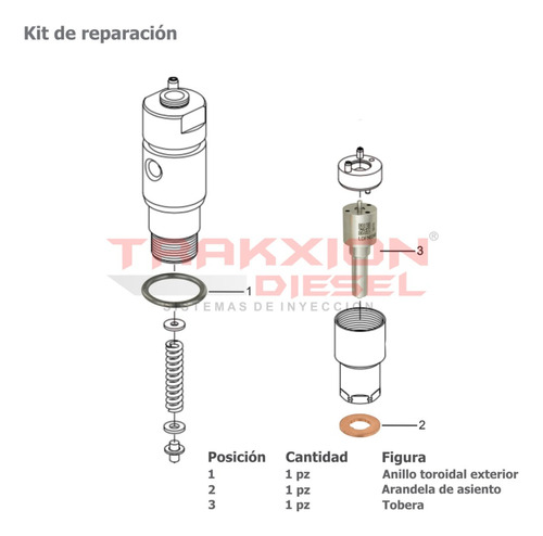 4 Kit Reparacin C17503 De Inyector Para Om904 Mercedes Benz Foto 6