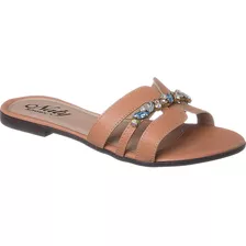 Rasteira Strass Chinelo Rasteirinha Feminina Pedraria 